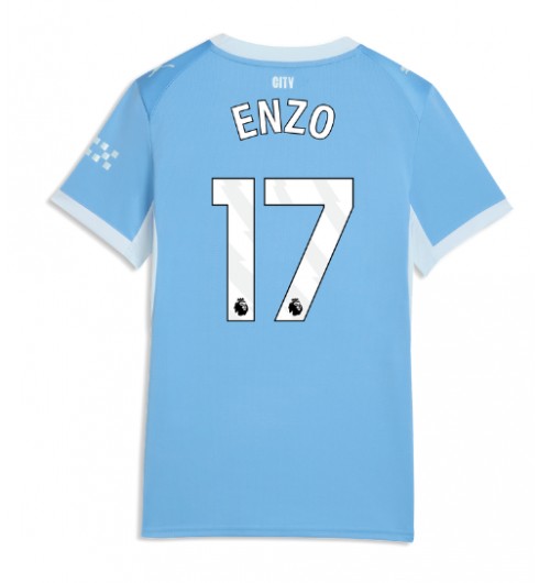 Manchester City Enzo Fernandez #17 Kotipaita Naisten 2026-27 Lyhythihainen Manchester City Enzo Fernandez #17 Kotipaita Naisten 2026-27 Lyhythihainen